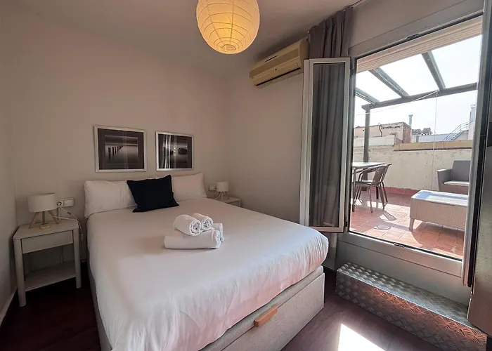 Апартаменты Terrace Apartment With Direct View To Sagrada Familia *